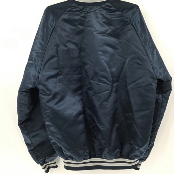 Vintage Dallas Cowboys Chalk Line Satin Jacket Size Large Tall - Picture 2 of 4